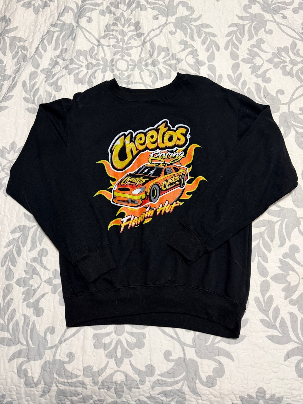 Black 'Flamin' Hot' Racing Graphic Sweatshirt - Men's